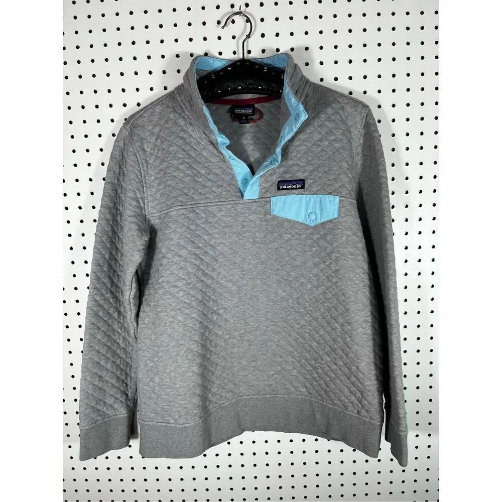 Patagonia quilted snap T fleece pullover size M
